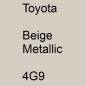 Preview: Toyota, Beige Metallic, 4G9.